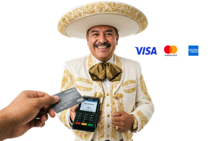 Mariachi Juvenil Chicago acepta tarjetas de crédito Visa, Mastercard y American Express